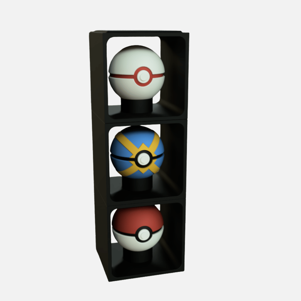3-stufiger Pokéball-Präsentationsständer