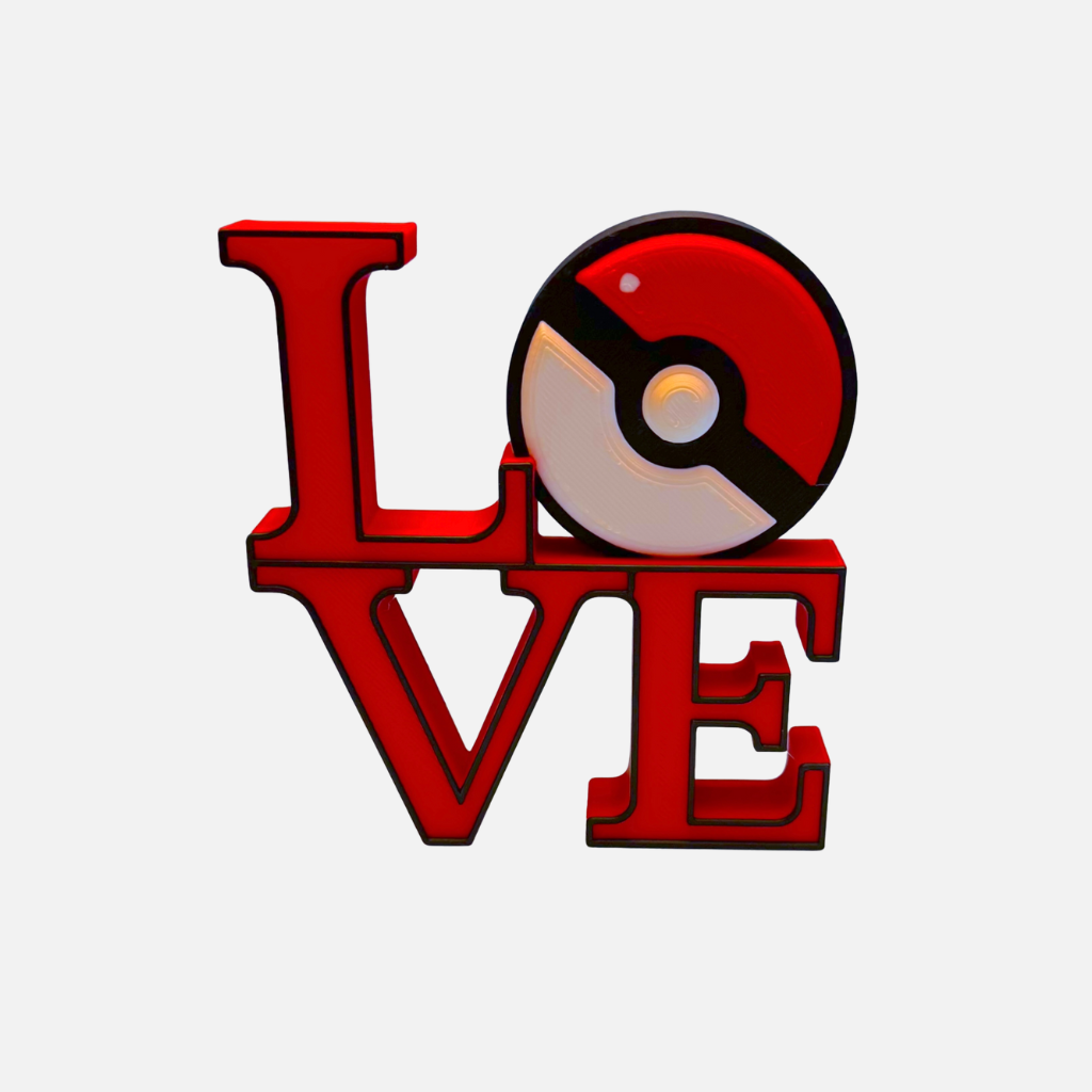 LOVE Poké Ball Decor